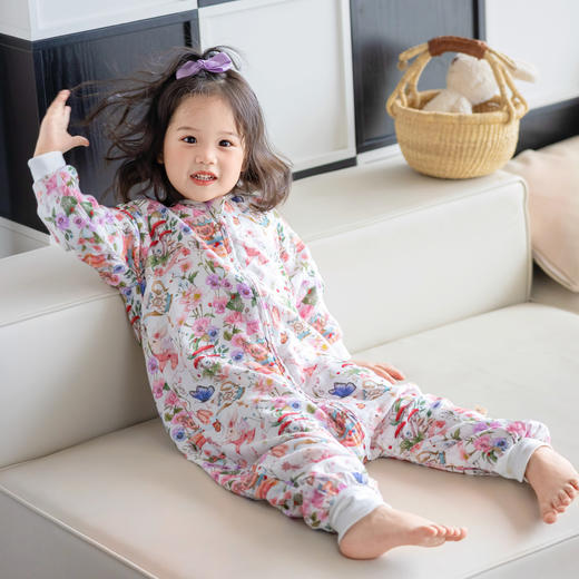 【云优选】BabyStormi宝宝 四层/六层 睡袋竹纤维纱布睡衣家居春秋男女童分腿防踢被（周六日不发货） 商品图3