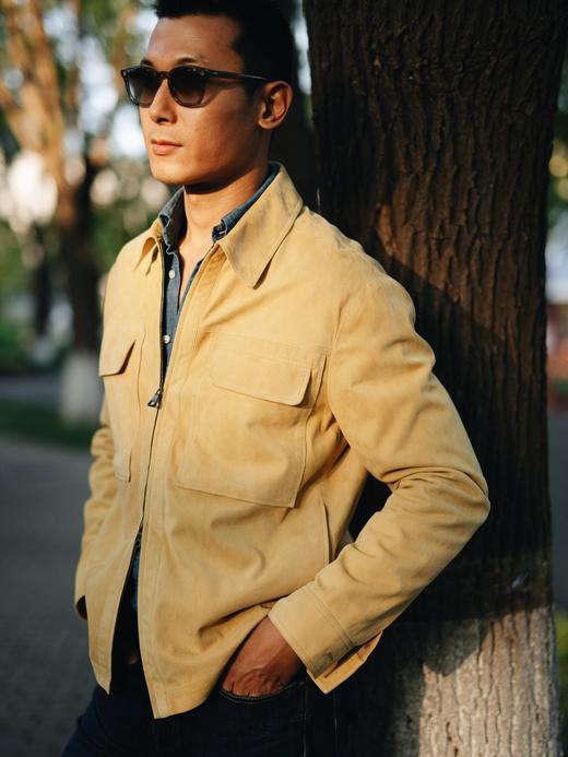 Fioroni 黄色小羊皮麂皮夹克 商品图1