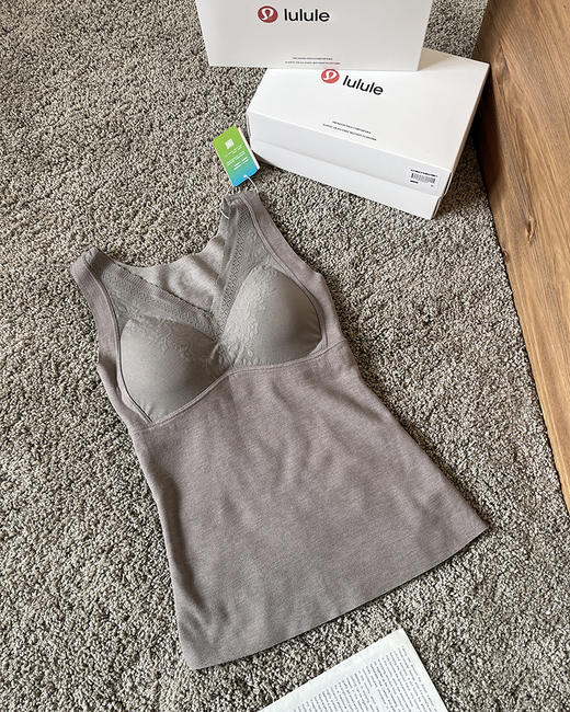 现货 THS 11.25-无 lulu家 兼具风度和温度的小秘诀 法式蕾丝莱赛尔羊毛保暖背心4色 BP214 商品图4