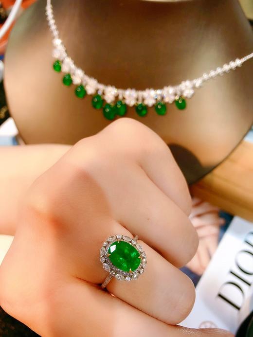 2.15ct刻面祖母绿戒指 商品图3