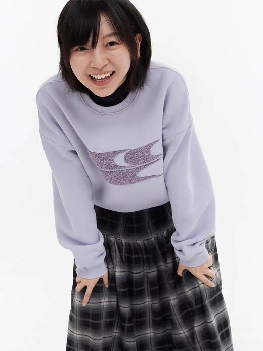 CryingCenter 奶油花纱工艺短卫衣 哭喊中心 商品图3