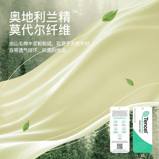 【80支奥利地兰精莫代尔】280g情侣7A级抑菌保暖内衣 抗静电圆领无痕修身秋衣秋裤 商品图1