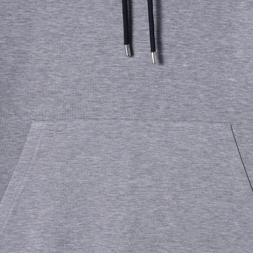 WY520秋冬季新款时尚个性黑灰撞色连帽卫衣时尚户外休闲百搭上衣 商品图2