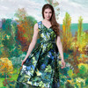 【伯妮斯茵】161S196--绿色连衣裙--长着向日葵的蔬菜园--《生命之美-梵高的花园》 商品缩略图0