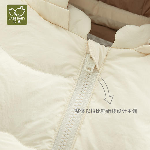 拉比-童衣类（冬）H4自然羽绒可脱帽连体衣(PH) 商品图7