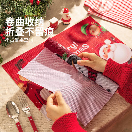 摩登主妇圣诞隔热垫家用防滑防烫垫创意隔热餐桌垫耐高温杯垫锅垫 商品图2