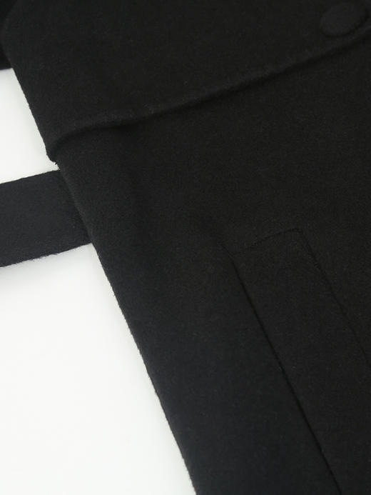 经典翻领双面呢外套女2024年冬季新款时尚气质100%绵羊毛长款大衣 商品图2