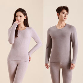 连绵·320g羊绒桑蚕丝保暖内衣套装