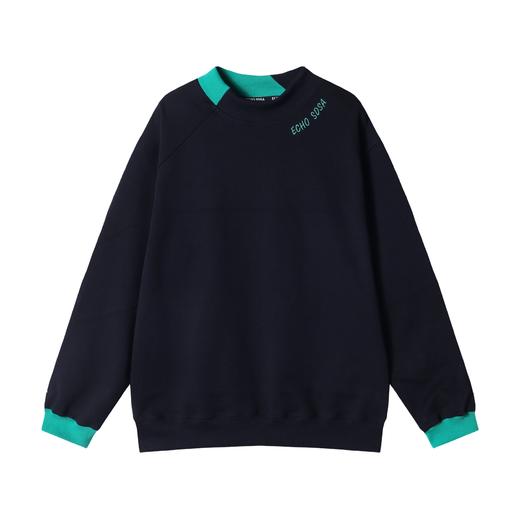 WY708新款时尚个性韩版撞色刺绣字母圆领长袖卫衣宽松潮流宽松 商品图1