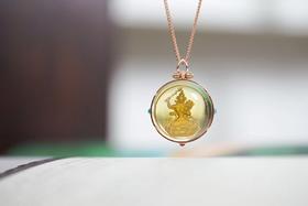 文殊菩萨·18K金镶钻吊坠 特价