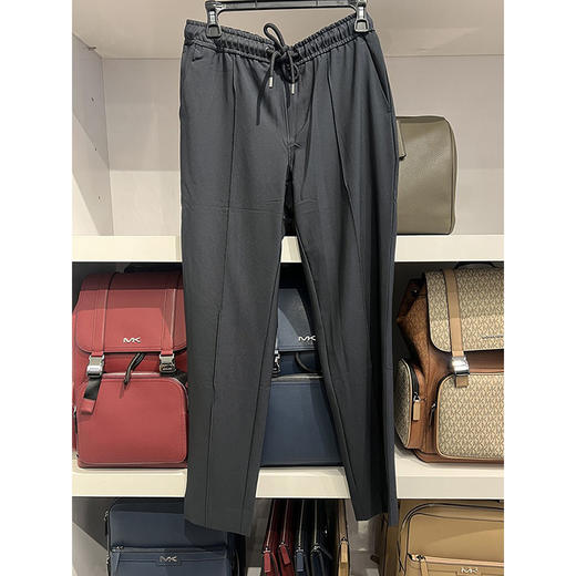 Michael Kors/MK 男士纯色抽绳单褶宽松微弹休闲裤长裤 商品图0