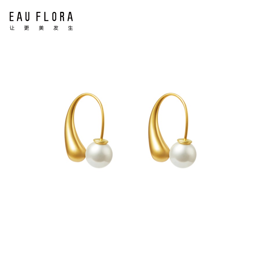 『予悦』前后仿珍珠耳环