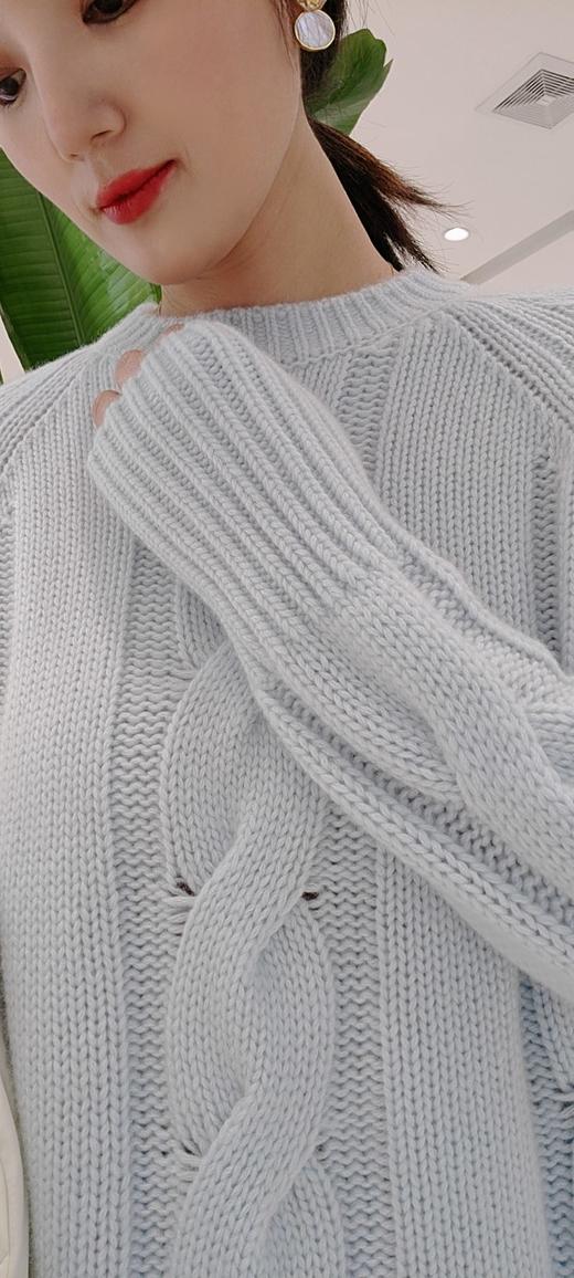 48767C麻花辫山羊绒毛衫 商品图3