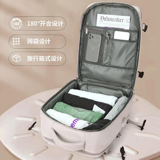 维多利亚旅行者短途旅行登山出差电脑包双肩包USB充电背包7051（SGJW） 商品图12