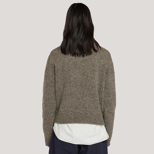 YMC BONNIE JUMPER 美利奴羊毛混纺女装短款圆领口袋毛衣 商品图2