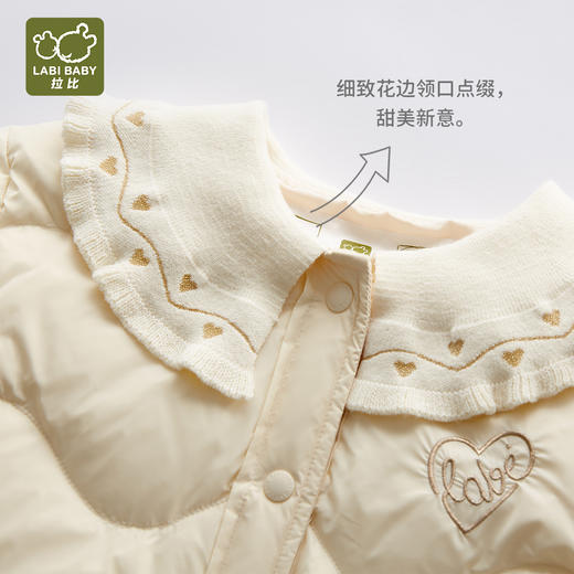 拉比-童衣类（冬）H4绮想羽绒反领全开外套(PH) 商品图5