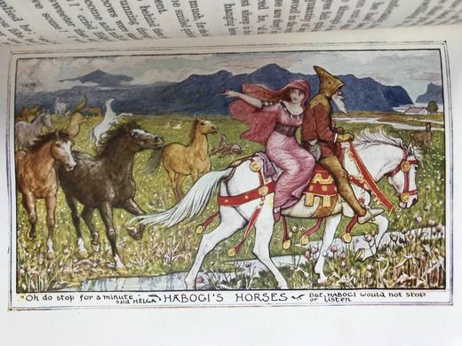 1919年 安德鲁·朗格《棕色童话书》 8幅彩色与大量黑白插图 漆布精装32开 商品图8