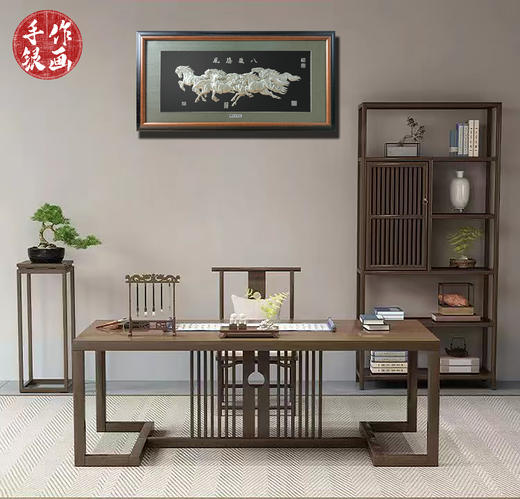 【八骏腾风】纯银壁画装饰画挂画 商品图1