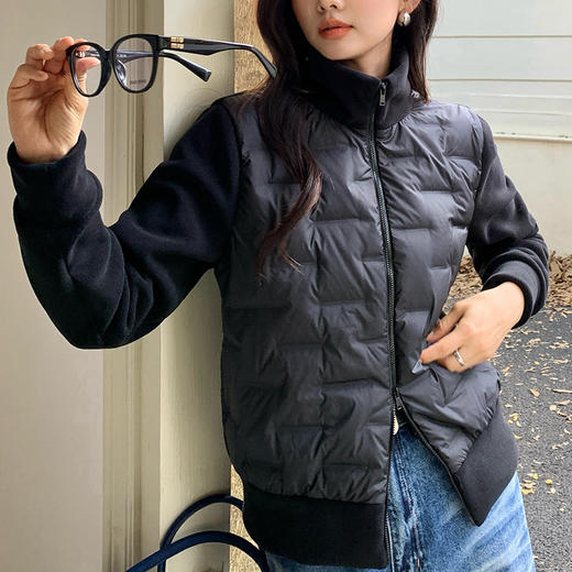 【轻羽摇粒绒外套】秋冬摇粒绒拉链开衫 轻暖羽绒服韩系鸭绒百搭上衣外套 商品图10