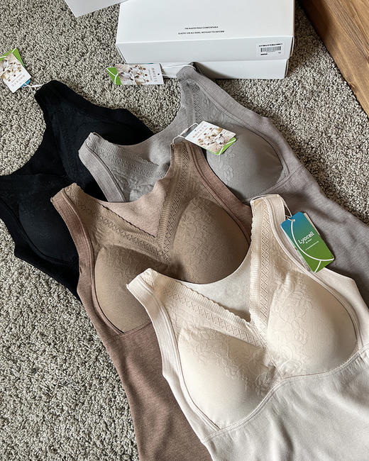 现货 THS 11.25-无 lulu家 兼具风度和温度的小秘诀 法式蕾丝莱赛尔羊毛保暖背心4色 BP214 商品图1