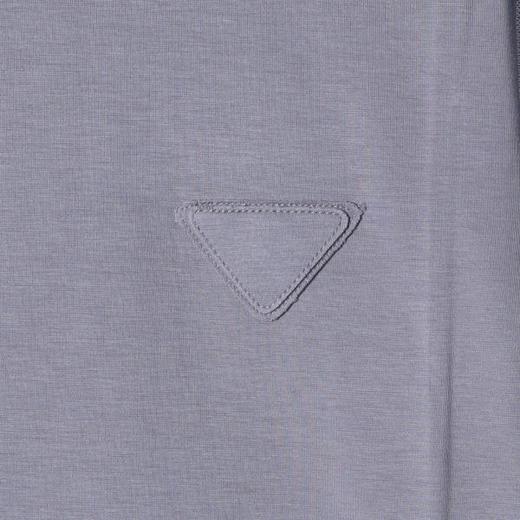 秋冬新款男士圆领纯色明线倒三角时尚韩版商务风宽松打底时尚卫衣 商品图4