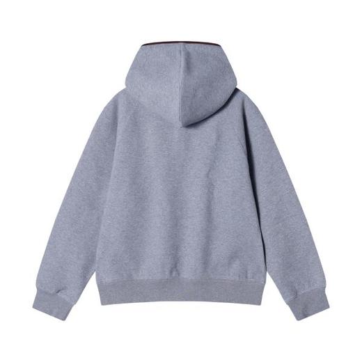 WY578秋冬季新款时尚个性纯色抽绳百搭按扣连帽卫衣休闲宽松上衣 商品图5