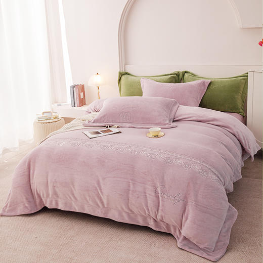 【专柜多样屋】多样屋加厚牛奶绒四件套加绒珊瑚法兰绒床单被套暖绒套件 商品图0