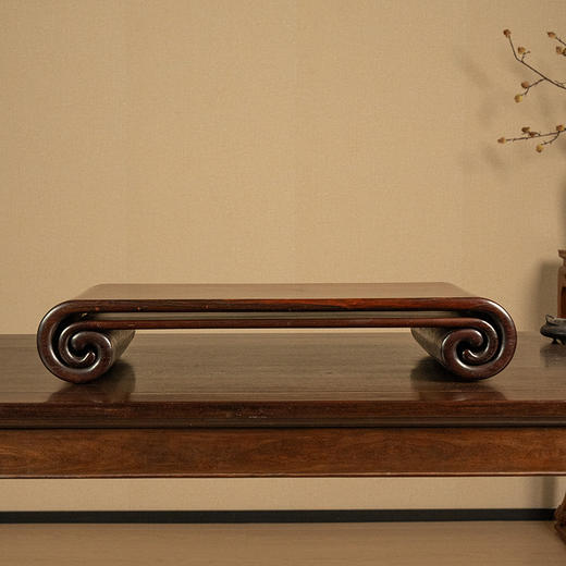 清 红木书卷式套几 商品图0