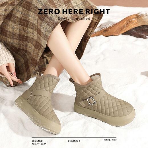 ZHR则则加绒防水雪地靴防滑女鞋2024冬季新款加厚保暖百搭棉鞋女 商品图8