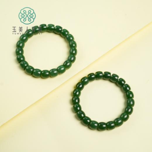 玉美人菲菲*碧玉单圈直切珠手串约10*10mm 商品图2