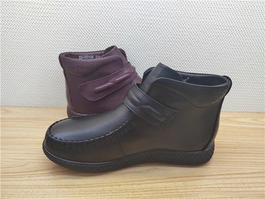 豪行冬新款23446019M牛皮低跟休闲加绒女靴棉靴 商品图3