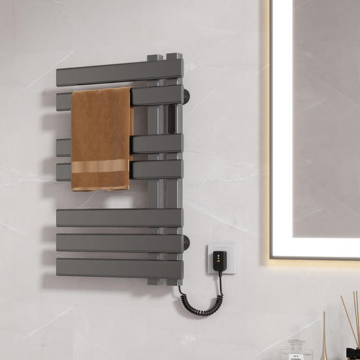 【新品】帝王洁具电热毛巾架低碳钢恒温加热烘干抑菌卫生间置物架MH45009 商品图0