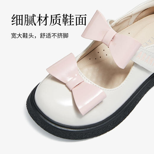 泰兰尼斯meta皮鞋25春新款女宝公主皮鞋单鞋甜美轻便柔软透气鞋子  M03X5A6008 商品图2