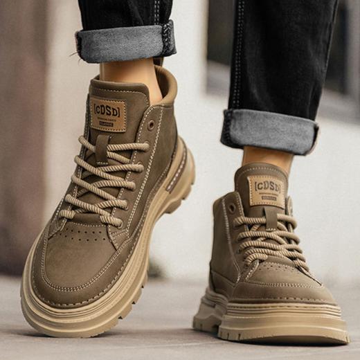 型男必备【经典复古马丁靴】谁能抵挡！加绒保暖棉鞋皮毛一体，潮飒百搭， 商品图2