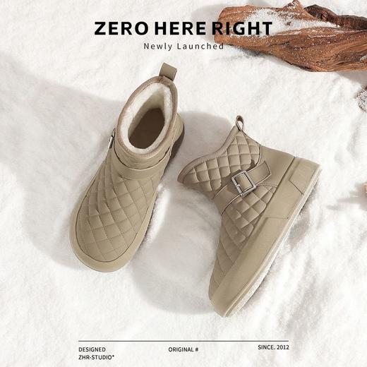 ZHR则则加绒防水雪地靴防滑女鞋2024冬季新款加厚保暖百搭棉鞋女 商品图9