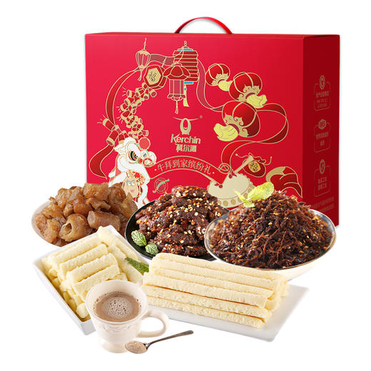 科尔沁 缤纷牛肉干礼盒620g-XL 商品图0