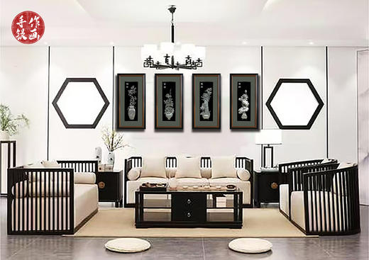 【花开四季】纯银壁画装饰画挂画 商品图1