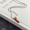 Oflye潮流饰品   复古安可拉红项链洋气时尚设计感个性首饰配饰项链 商品缩略图2