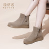 加绒加厚平底雪地靴女款2024冬季新款软底棉鞋厚底增高短靴妈妈鞋M901-7 商品缩略图3