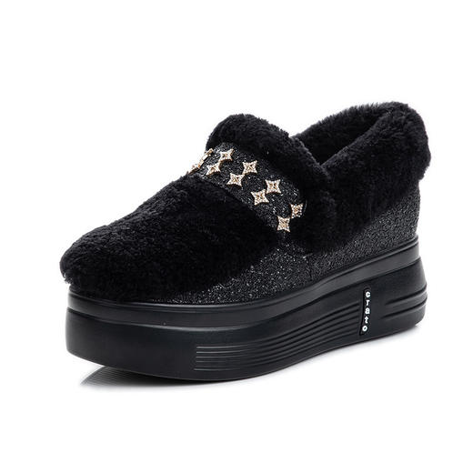 小红书推荐 冬季加绒棉鞋新款雪地靴女士真毛外穿内增高女鞋冬鞋 商品图5