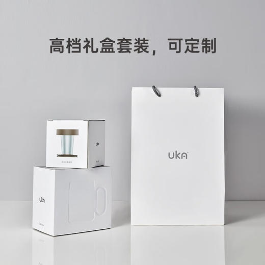 【6F】多样屋UKA保温茶水分离泡茶杯非陶瓷带盖办公室带手柄保冷水杯礼物定制 砖红(含茶漏） 商品图5