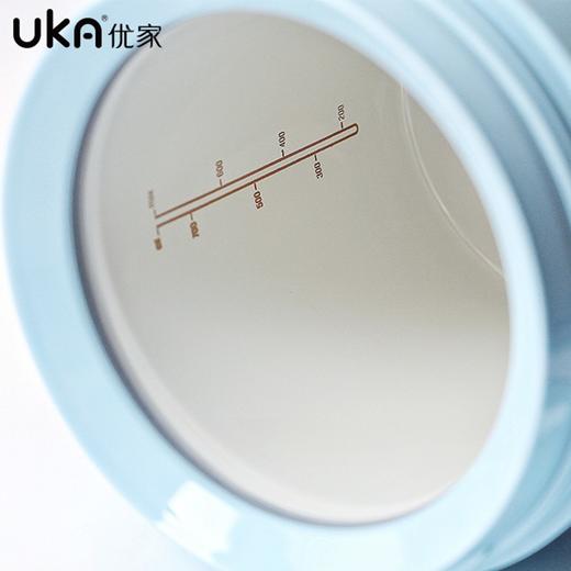 【6F】多样屋UKA玻璃内胆焖烧杯女保温饭盒桶婴儿辅食闷烧壶罐煮粥微波炉加热 白色 1L 商品图2