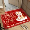 【9.9秒杀❗️马年水晶绒地垫】2025喜庆入户门口，升级加厚锁边塑颗不易移位，迎宾红门垫玄关耐脏脚垫新年大门口地垫QQ粉丝专享 商品缩略图0
