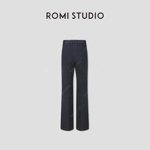 ROMI STUDIO“率性自我”100%欧洲进口棉微喇西装牛仔裤RW24AX81043 商品图5