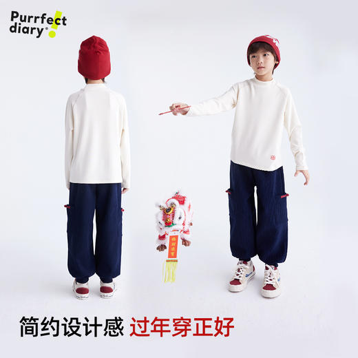 【机能暖绒 更耐磨】灯芯绒加绒新年裤PDK2435 商品图1