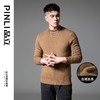 PINLI品立2024冬季新款男士修身半高领加绒加厚针织衫打底毛衣潮GD243410466 商品缩略图2