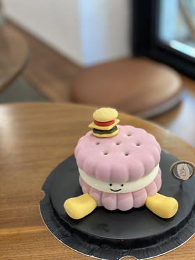 汉堡造型emoji慕斯蛋糕