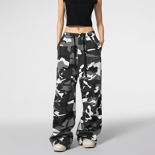 【Achock官方店】美式街头百搭迷彩裤抽绳长裤潮牌宽松休闲工装裤 商品图1