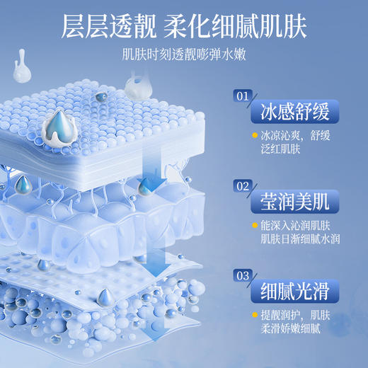 【限时大促!】荣晟雪莲粹取冰感水光面膜/水光肌微精华无水面膜/深海焕活精粹水面膜 补水锁湿 水润透亮 抗皱紧致 商品图6