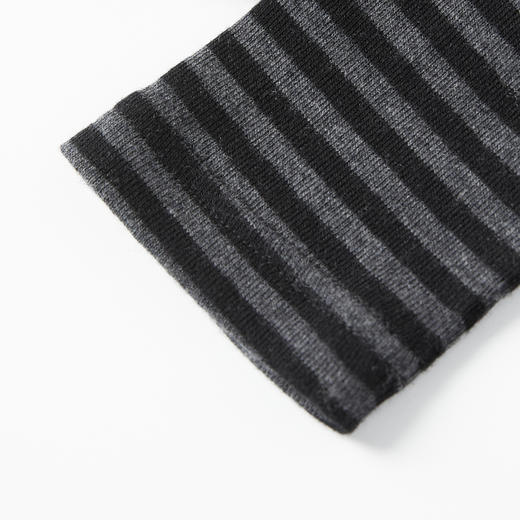 ROMI STUDIO“法式优雅” 绵羊毛混纺条纹一字领长袖T恤RW24AS40831 商品图5